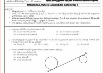 2024(2025) O/L Design And Electronic Technology Model Paper (Ministry of Education)