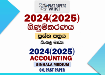 2024(2025) O/L Business And Account Studies Past Paper
