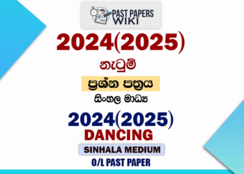 2024(2025) O/L Dancing Past Paper