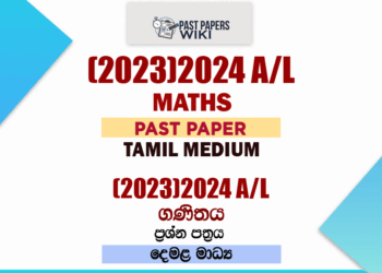 2023(2024) A/L Maths Paper | Tamil Medium