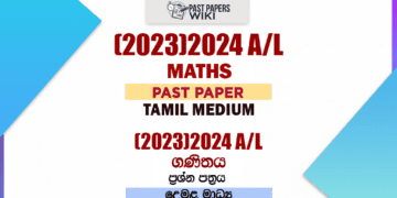 2023(2024) A/L Maths Paper | Tamil Medium
