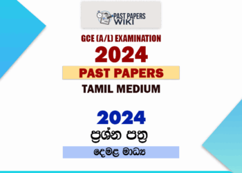 2024 A/L Past Papers and Marking Schemes(Tamil Medium)
