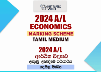 2024 A/L Economics Marking Scheme | Tamil Medium