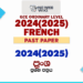 2024(2025) O/L French Past Paper and Answers