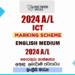 2024 A/L ICT Marking Scheme | English Medium