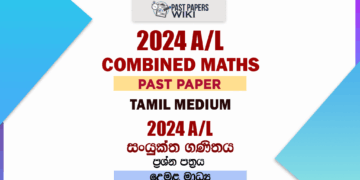 2024 A/L Combined Maths Paper | Tamil Medium