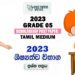 Grade 5 Scholarship Exam Past Paper 2023 | Tamil Medium
