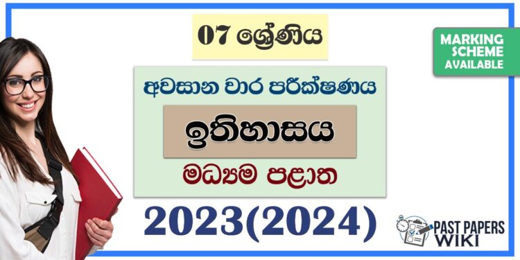 2023(2024) Grade 07 History 3rd Term Test Paper | Central Province