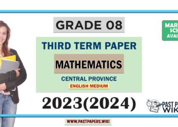 2023(2024) Grade 08 Mathematics 3rd Term Test Paper | Central Province