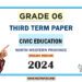 North Western Province 2024 Grade 06 Civic Education 3rd Term Test Paper | English Medium
