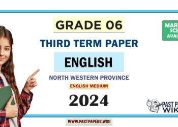 North Western Province 2024 Grade 06 English Language 3rd Term Test Paper