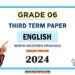 North Western Province 2024 Grade 06 English Language 3rd Term Test Paper