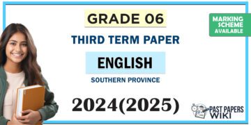 Southern Province 2024 Grade 06 English Language 3rd Term Test Paper