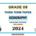Southern Province 2024 Grade 08 Geography 3rd Term Test Paper | Tamil Medium