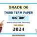 North Western Province 2024 Grade 06 History 3rd Term Test Paper | Tamil Medium