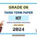 North Western Province 2024 Grade 06 ICT 3rd Term Test Paper | Tamil Medium