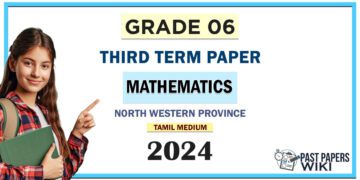 North Western Province 2024 Grade 06 Mathematics 3rd Term Test Paper | Tamil Medium
