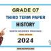 North Western Province 2024 Grade 07 History 3rd Term Test Paper | Tamil Medium