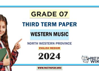 North Western Province 2024 Grade 07 Western Music 3rd Term Test Paper
