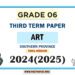 Southern Province 2024 Grade 06 Art 3rd Term Test Paper | Tamil Medium