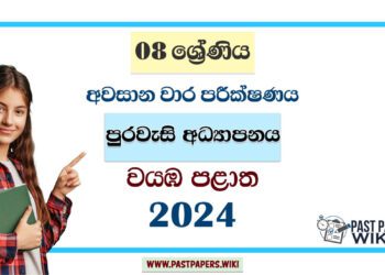 North Western Province 2024 Grade 08 Civic Education 3rd Term Test Paper | Sinhala Medium