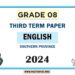 Southern Province 2024 Grade 08 English 3rd Term Test Paper