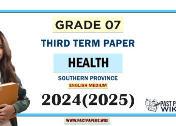 Southern Province 2024 Grade 07 Health 3rd Term Test Paper | English Medium