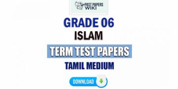 Tamil Medium Grade 06 Islam Term Test Papers