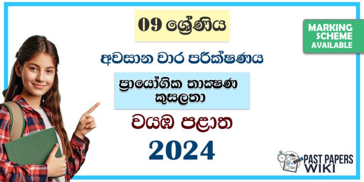 North Western Province 2024 Grade 09 PTS 3rd Term Test Paper | Sinhala Medium