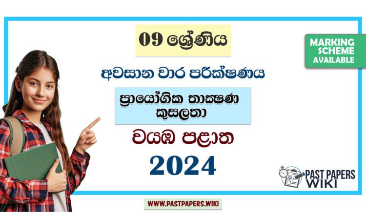 North Western Province 2024 Grade 09 PTS 3rd Term Test Paper | Sinhala Medium