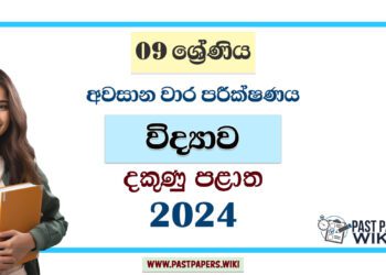 2024 Grade 09 Science 3rd Term Test Paper | Southern Province