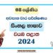North Western Province 2024 Grade 08 Sinhala Language 3rd Term Test Paper