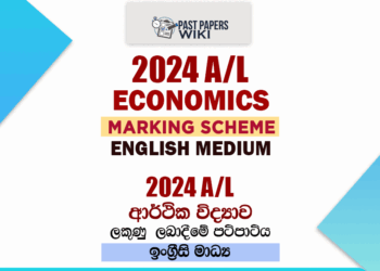 2024 A/L Economics Marking Scheme | English Medium