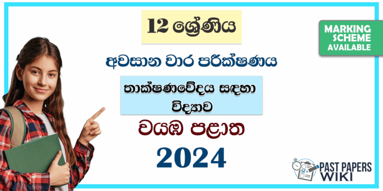 2024 Grade 12 Science For Technology(SFT) 3rd Term Test Paper | North Western Province