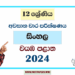 2024 Grade 12 Sinhala 3rd Term Test Paper | North Western Province