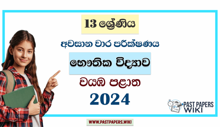 2024 Grade 13 Physics 3rd Term Test Paper | North Western Province