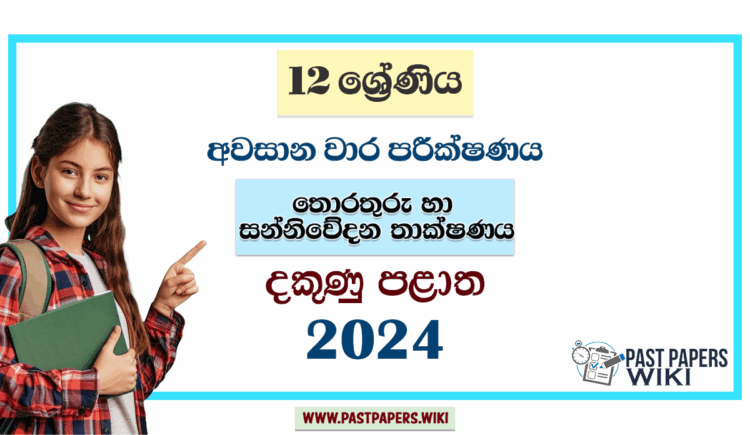 2024 Grade 12 ICT 3rd Term Test Paper | Southern Province