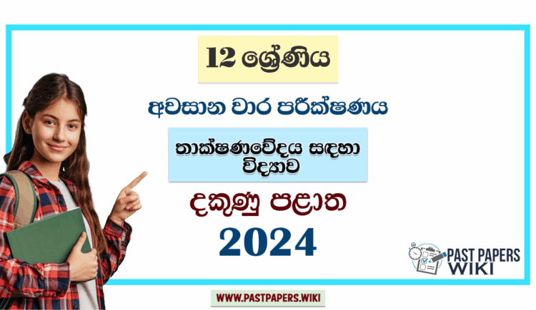 2024 Grade 12 Science For Technology(SFT) 3rd Term Test Paper | Southern Province