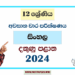 2024 Grade 12 Sinhala 3rd Term Test Paper | Southern Province