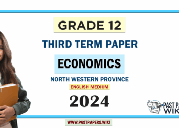 2024 Grade 12 Economics 3rd Term Test Paper (English Medium) | North Western Province