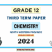 2024 Grade 12 Chemistry 3rd Term Test Paper (English Medium) | North Western Province