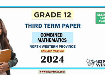 North Western Province Grade 12 Combined Mathematics Third Term Test Paper 2024 With Answers in English Medium