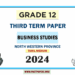 2024 Grade 12 Business Studies 3rd Term Test Paper (Tamil Medium) | North Western Province