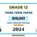 2024 Grade 12 Biology 3rd Term Test Paper (Tamil Medium) | North Western Province