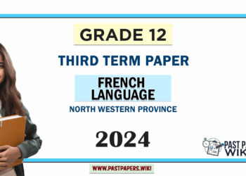 2024 Grade 12 French Language 3rd Term Test Paper | North Western Province
