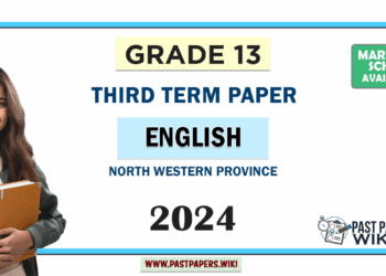 2024 Grade 13 English 3rd Term Test Paper | North Western Province
