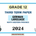 2024 Grade 12 German Language 3rd Term Test Paper | North Western Province