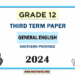 2024 Grade 12 General English 3rd Term Test Paper | Southern Province