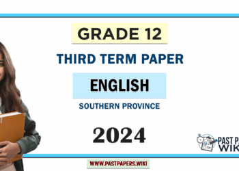2024 Grade 12 English 3rd Term Test Paper | Southern Province