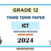 2024 Grade 12 ICT 3rd Term Test Paper(English Medium) | Southern Province